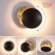 thumbnail image 1 of Lámpara de pared de diseño italiano para mesita de noche de dormitorio, lámpara de ambiente de pasillo de lujo con luz de eclipse lunar estilo nórdico moderno, 1 of 5