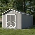 thumbnail image 2 of Little Cottage Co. 10x20 Classic Gable Shed with Floor, Outdoor Wood Storage Shed Do-It-Yourself Precut Kit, 2 of 14