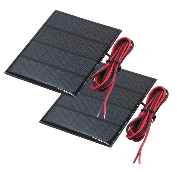 APPLAYERR 2Pcs Compact 1.5W Solar Panel 12V for DIY Solar Models, Lights, and Toys
