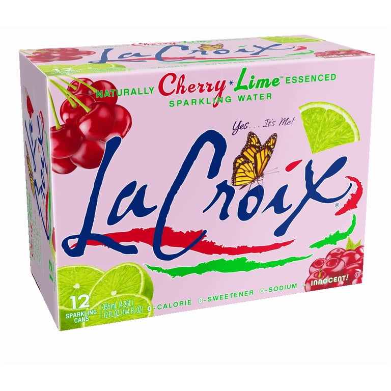 LaCroix Cherry Lime Sparkling Water, 12 fl oz, 24 Pack photo 1