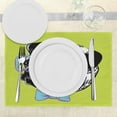 thumbnail image 3 of Ambesonne Pug Place Mats Set of 4, Pug with a Bow Tie, Standard Size, Apple Green Pale Blue, 3 of 6