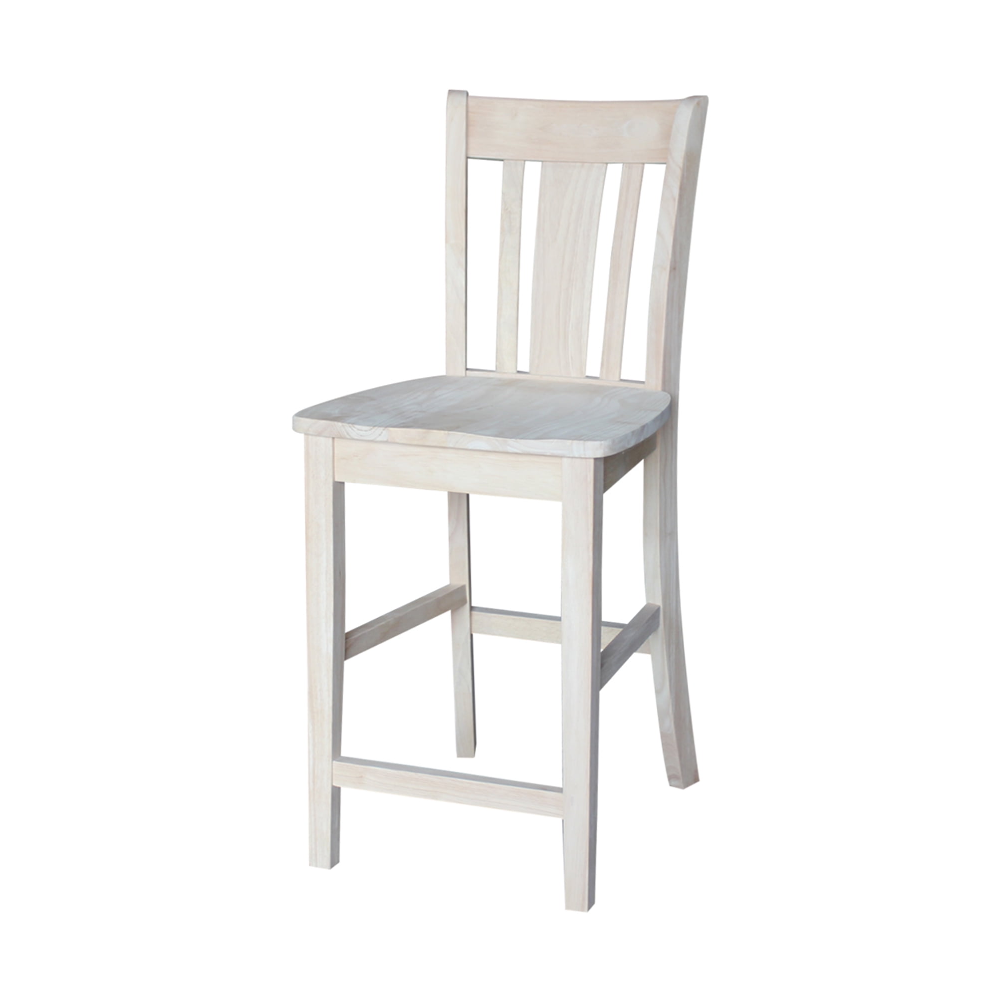 White International Concepts Madrid Counter Stool-24 Seat Height Chair