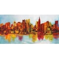 thumbnail image 2 of Becaud, Claude 14x9 White Modern Wood Framed Museum Art Print Titled - New York Abskyline, 2 of 4