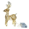 thumbnail image 2 of Dserfhy 3D Christmas Reindeer Decoration Battery Operated Prelit Iron Reindeer with 30 LED Lights Outdoor Indoor Lighted Standing Deer for Garden Yard Lawn, 2 of 8