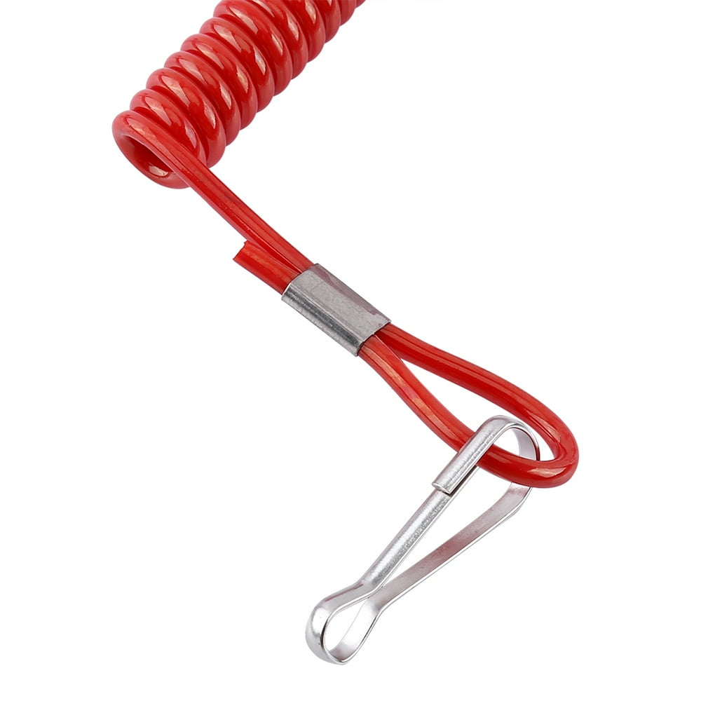 Tebru Fishing Rod Tether Leashes,Coiled Paddle Leash,3pcs/bag Coiled