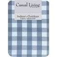 thumbnail image 2 of Newbridge Farmhouse Buffalo Check Rustic Cotton Tablecloth - Cottage Style Farmhouse Gingham Check Tablecloth, 52 Inch x 70 Inch Oblong/Rectangle, Gray, 2 of 6