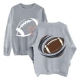 thumbnail image 2 of LIZUOJUN Game Day Crewneck Sweatshirt for Women Oversized Pullover Football Heart Graphic Long Sleeve Casual Tops Fall Winter 2026 Relaxed Fit Trendy 2XL, 2 of 8