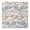 White Pioneer Flower, variant on White Cow Bow Pattern Square Fitted Tablecloth with Elastic Edge,Square Table Cover,Washable Elastic Table Cover for Home Kitchen Party Decor 34in(86cm)