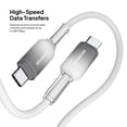 thumbnail image 4 of Powertek Frosty USB-C to USB-C Fast Charging Cable, 6 ft, White, 4 of 6
