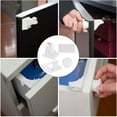 thumbnail image 2 of 10pcs Safety Cabinet Locks Adhesive Drawer Locks with Key, 2 of 9
