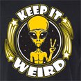thumbnail image 6 of Wild Bobby Keep It Weird Alien Men Premium Tri Blend Tee, 6 of 6