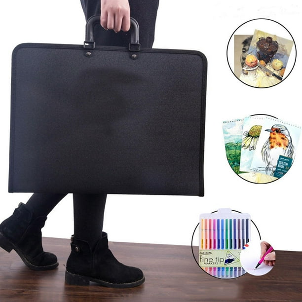 Crafts A3 Water Resistant Black Portfolio Case Design Art Work