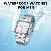 SKMEI Watches for Men Fashion Business Mens Watch Analog Quartz Big Face Luxury Classic Stainless Steel Waterproof Luminous Wristwatch