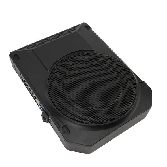 Under Subwoofer, Powerful 800W 10 Inch Active Subwoofer 2.5 Ohms Adjustable Input Sensitivity with Remote Control for Car Sound System