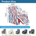 thumbnail image 6 of SCRAWLGOD American Flag Zebra Print Recliner Chair Covers Lazyboy Recliner Cover 4 Piece Stretch Recliner Slipcovers Sofa Covers Washable Furniture Protector with Elastic Bottom for Dog, 6 of 7