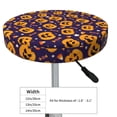 thumbnail image 4 of Round Bar Stool Seat Covers, halloween design pumpkins Elastic Round Chair Cover Stool Seat Slipcover Bar Stool Cushions Round Pad for 12-14 inch, 4 of 7