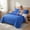 Dark Blue, variant on 2/3PCS Quilted Coverlet Set, Delicate Stitching Stylish Bedding, Cozy Skin-Friendly, Hypoallergenic, Easy Care & Machine Washable(White,Twin)