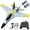 F18 RC Plane, variant on DEERC F-16 Style RC Airplane (X-62A Vista), 4-Channel Remote Control Jet with 6-axis Gyro Stabilizer EPP RTF Hobby Glider Aircraft Plane Easy to Fly for Adults Boys