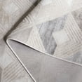 thumbnail image 5 of SAFAVIEH Saylor Kajus Geometric Area Rug, Grey/Dark Grey, 6'3" x 6'3" Round, 5 of 7