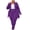 Purple, variant on Sentmoon Women's 2 Piece Sets Plus Size Long Sleeve V Neck Cardigan and Fitted Pants Set Casual Fall Winter Loungewear Travel XL-XXXXXL