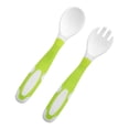 thumbnail image 2 of Baby Fork Spoon, Silicone Bendable Rounded Tip Training Spoon Baby Utensils Set With Case For Self Feeding Blue,Pink,Green, 2 of 8