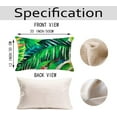 thumbnail image 5 of Watercolor Palm Leaves Pillow Covers 12x20 Inch Summer Colorful Hawaiian Tropical Plants Palm Leaf Pillows Decorative Throw Pillows Farmhouse Decorations for Home Cushion Case, 5 of 6