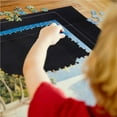 thumbnail image 4 of facefd Puzzles Roll Mat Game Storage Accessory Keep Tidy Felt Printing Jigsaw Blanket Up To 1500 Pieces with Storage Bag Travel Home black, 4 of 5