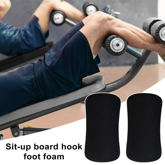 Meileang 2Pcs Fitness Roller Foam Foot Pads High Density Foam Roller for Gym Exercise Machines Exercise Massage Muscle Recovery Fitness Equipment Replacement Roller Foot Pad