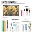 thumbnail image 4 of Cauagu Elegant Gold Leaf Peacock for Tyvek Makeup Bag,Reusable Travel Cosmetic Bag Women Organizer Toiletry Bag Birthday,Gifts for Women Girlfriend Mom Teacher 6.5’’*8.9’’, 4 of 7
