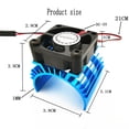 thumbnail image 2 of With 5V Motor Radiator 550 RC Aluminum Fan Size 540 Car For 1/10 Helicopter, 2 of 8