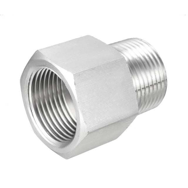 Adaptador de tubería a accesorio, adaptador de manómetro de 3/4 NPT macho x 3/4 G hembra