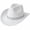 White, variant on Slccxzc Vintage Western Cowboy Hat with Rhinestone Tassel, Wide Brim Country Concert Headwear