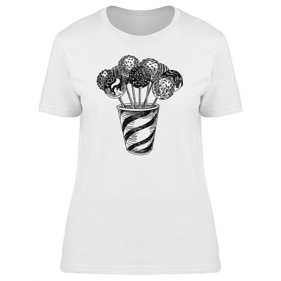 Cup With Many Lollipops  T-Shirt Women -Image by Shutterstock, Female Medium