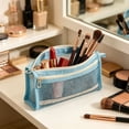 thumbnail image 4 of Large Capacity Student Pencil Case Compartment Stationery Storage Bag Macaron Color Stationery Pen Bag Multifunctional Storage Pencil Case, 4 of 6