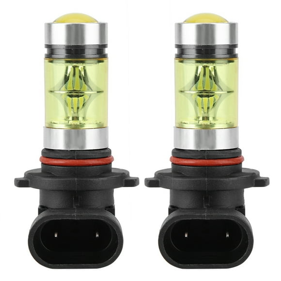 2PC 9006 100W 4300K Kit de bombillas de faros LED amarillos luz antiniebla lámpara de conducción de coche Jadeshay A
