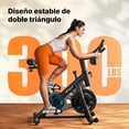 thumbnail image 3 of MERACH Bicicleta Spinning Estática para Casa con App Gratuita, Spinning Bike Silenciosa con Transmisión por Correa, Volante de 35 lb y Asiento Cómodo, Soporta hasta 300 lb, 3 of 9