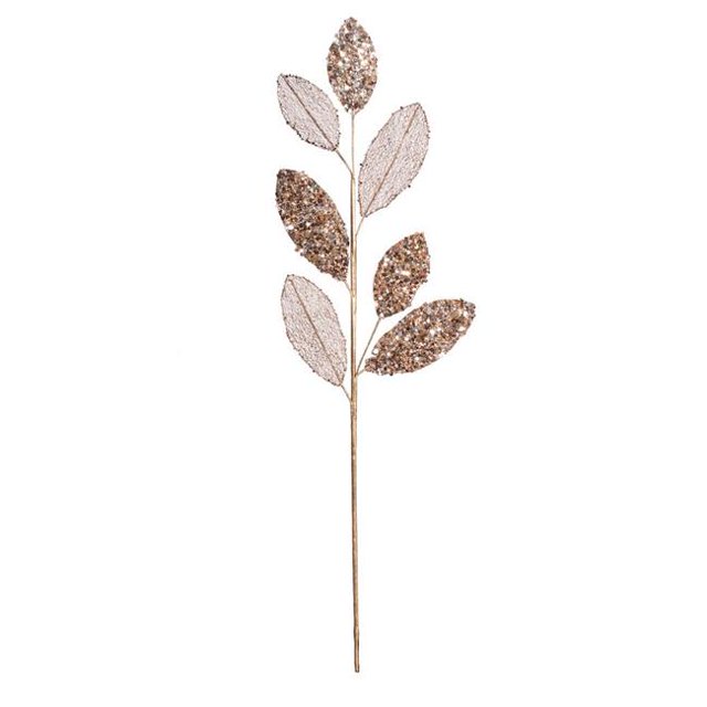 Vickerman OF180815 20 in. Chocolate Mesh Apple Leaf Spray, 3 per Bag