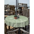 thumbnail image 2 of Outdoor Tablecloths with Umbrella Hole & Zipper, Sage Green Wildflowers Round Tablecloths 60 Inch, Modern Floral Butterfly Plant Waterproof Table Cloth, Patio/Pool/Picnic Table Covers, 2 of 8