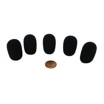 Tetra-Teknica XFFZ5P-BLK Lapel & Headset Microphone Windscreen, Color Black, 5-Pack