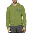 thumbnail image 4 of Txeol Men Dialysis Hoodie with Arm Zipper Full Zip Fleece Jackets Solid Long Sleeve Lightweight Graphic Sweatshirts,Green,S, 4 of 7