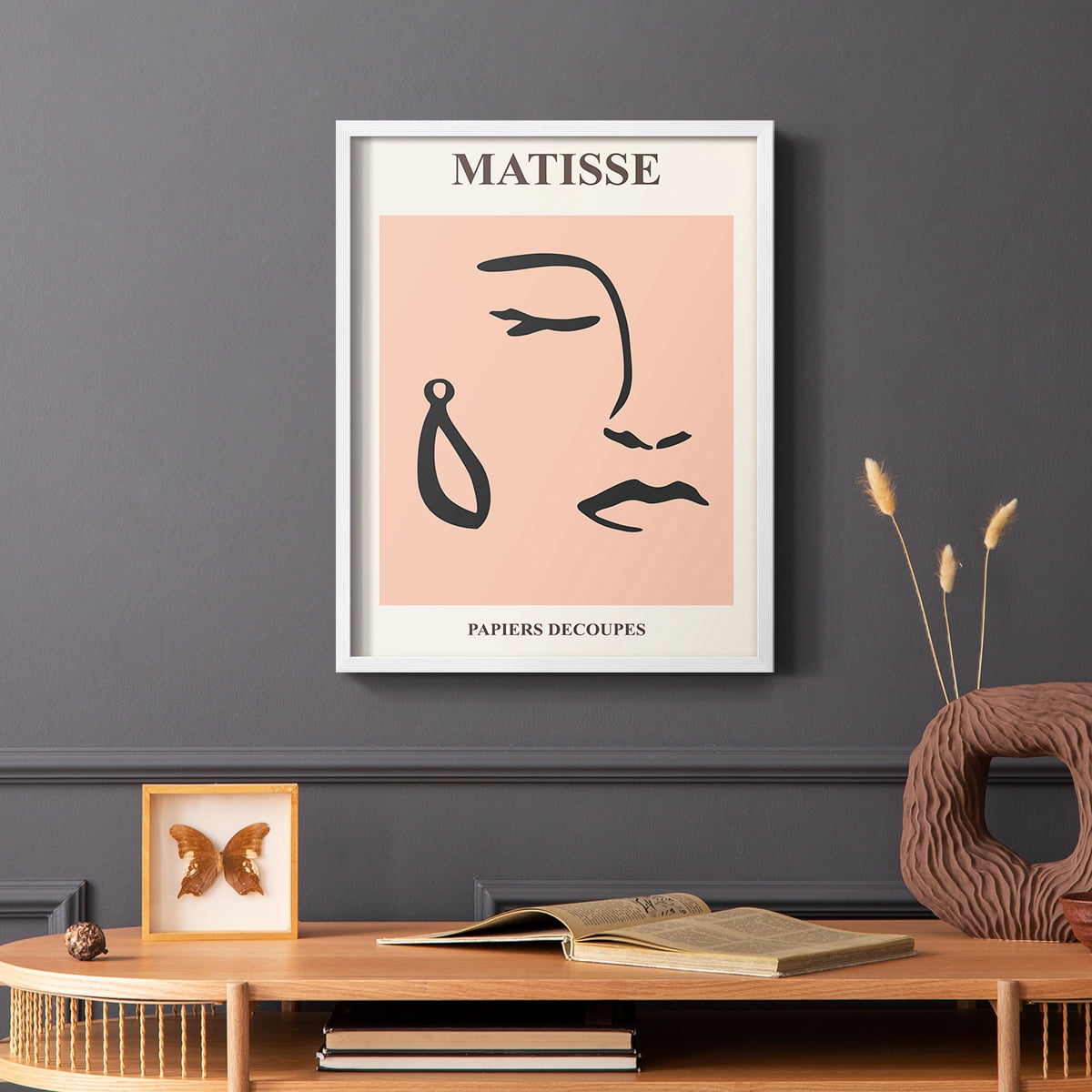 Matisse CXXXVIII Framed Print in White Solid Wood 11 x 14 Framed Print