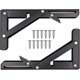 thumbnail image 1 of Folding Bracket Shelf, Folding Wall Shelf, Folding Bracket Heavy Duty Brackets and Shelf Cleats Used For Workbench, Shelf, 8 Inch (2 pcs), 1 of 5