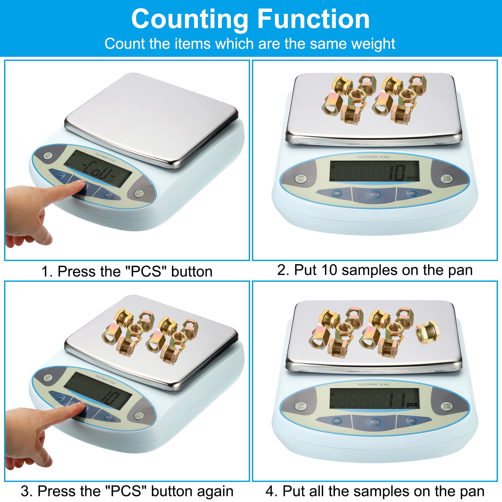Uxcell Lab Scale 100gx0.001g, High Precision Electronic Analytical Balance Sensitive with Windshield