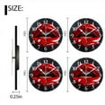 thumbnail image 2 of Personalized Wall Clock Non-Ticking Silent Clocks Battery Operated Round Clocks Decorative for Bathroom,Office-Glossy Red-Lipped With White Teeth(12inch), 2 of 4