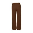thumbnail image 4 of Women's Wide Leg Sweatpants Jogger Baggy Comfy Casual Pants Fashion Solid Color Lounge Running Sport Trouser Brown XX-Large, 4 of 5