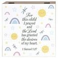 thumbnail image 2 of Dicksons For This Child I Prayed, 1 Samuel 1:27, Multicolor 9.38 Inch MDF Wood Keepsake Storage Box, 2 of 3