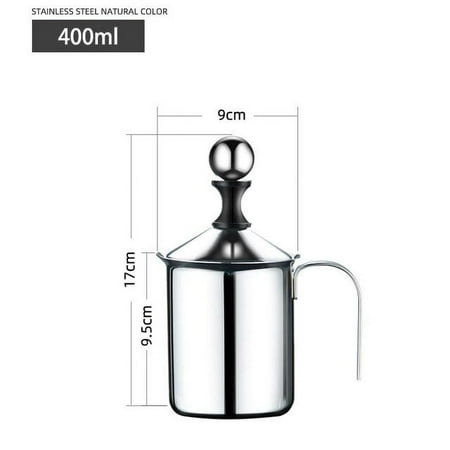 

Manual Milk Frother Stainless Steel Coffee Milk Frother Milk Creamer for Cofffee Milk Jugs Egg Beater Kitchen Tool