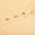 thumbnail image 6 of Babysbule Woman Summer Dresses Women's Solid Hip Wrap V-Neck Button Irregular Women's Dress, 6 of 8