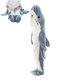 thumbnail image 1 of Saco de dormir de tiburón de dibujos animados, pijama de oficina, manta de tiburón Karakal, chal de sirena de tela de alta calidad para niños y adultos, 1 of 4