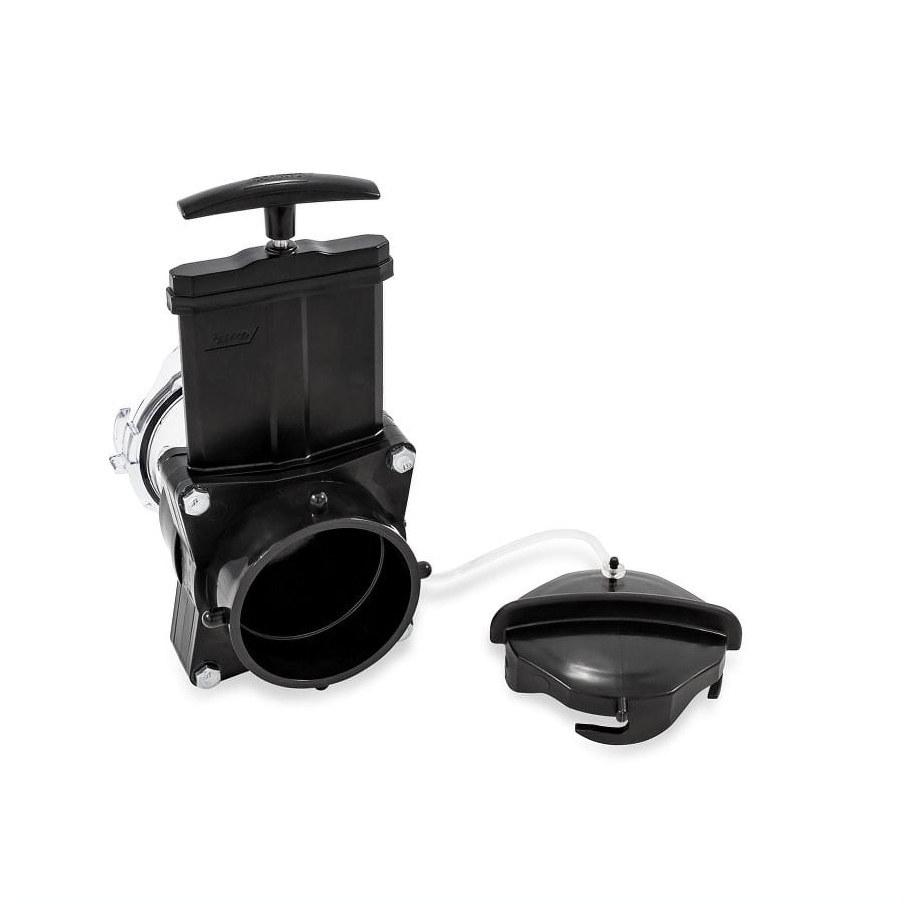 (2 pack) Camco RV Gate Valve - 4 Bayonet Prongs, Black and Clear (39050)